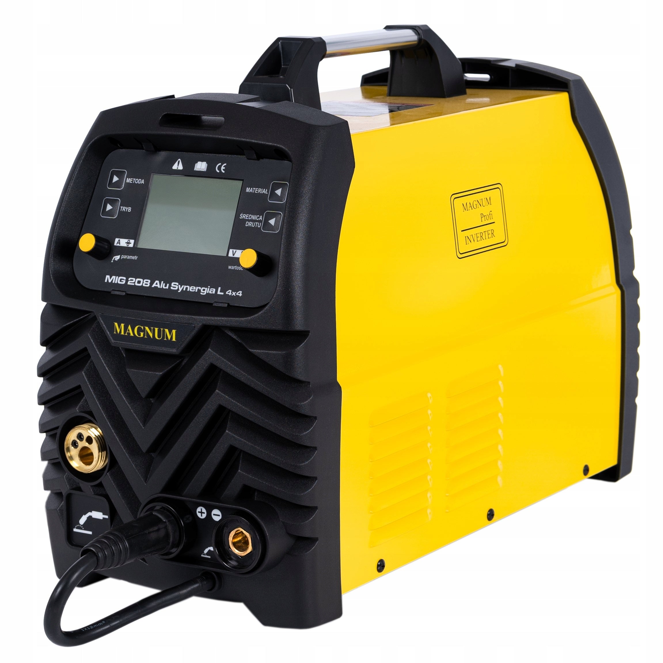 Semi-automatic welding machine MAGNUM MIG 208 ALU SYNERGY 4x4 230V 200/60% Supply voltage (V) 230