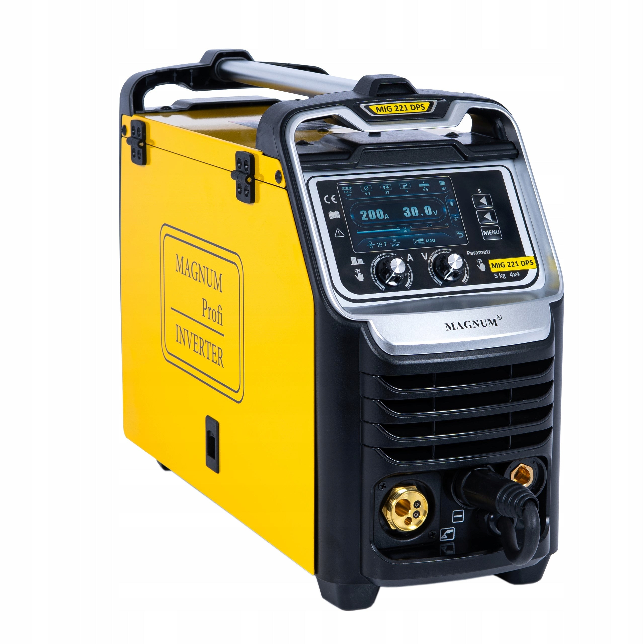 Semi-automatic welding machine MAGNUM MIG 221 DUAL PULS SYNERGY 4x4 MMA 200A/60%