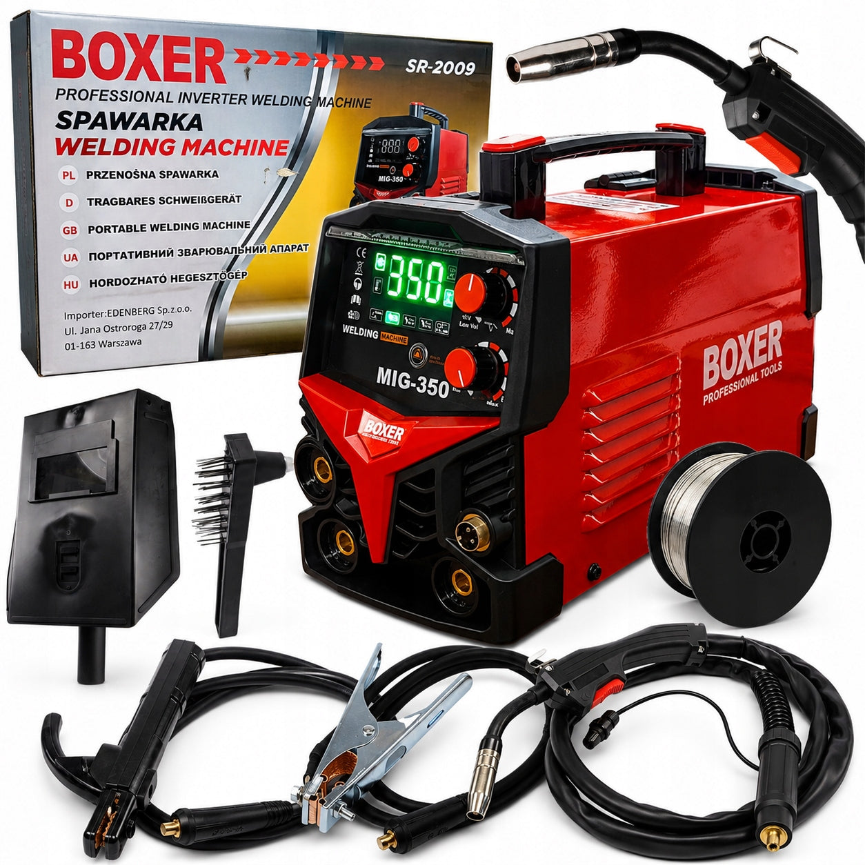 Semi-automatic welding machine MIG/MAG, MMA Boxer 20-350 A 230V FLUX WELDER