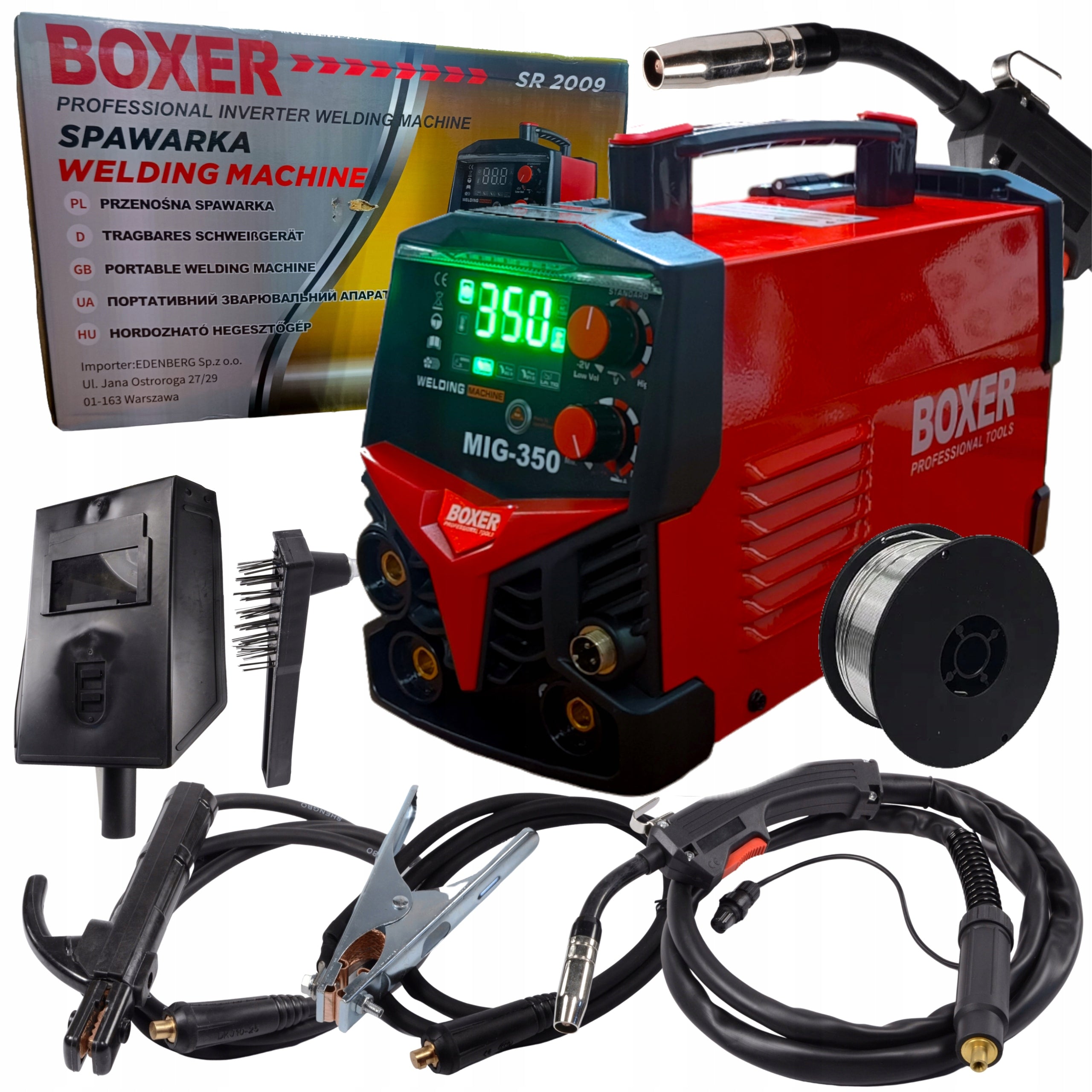 Semi-automatic welding machine MIG/MAG, MMA Boxer 20-350 A 230V FLUX WELDER