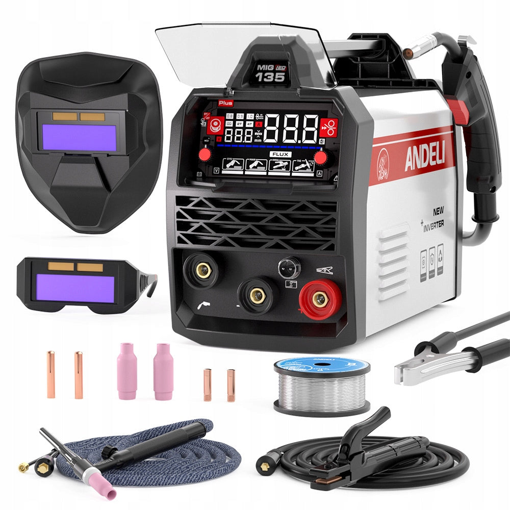 Semi-automatic welding machine MIG/MAG, MMA, TIG Andeli 20-135 A 230 V