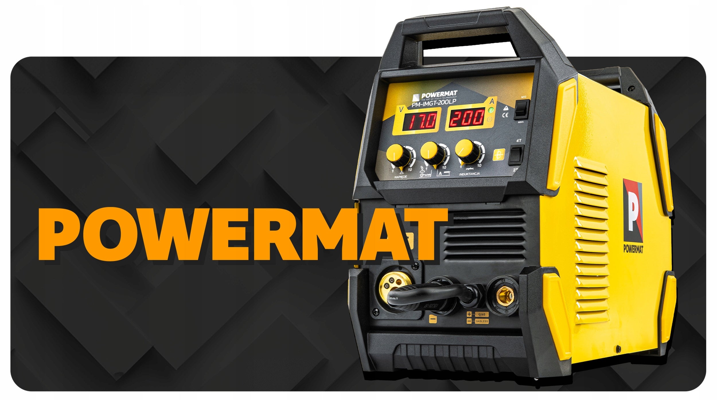 Semi-automatic welding machine MIG/MAG, MMA, TIG Powermat 15-200 A 230 V Brand Powermat