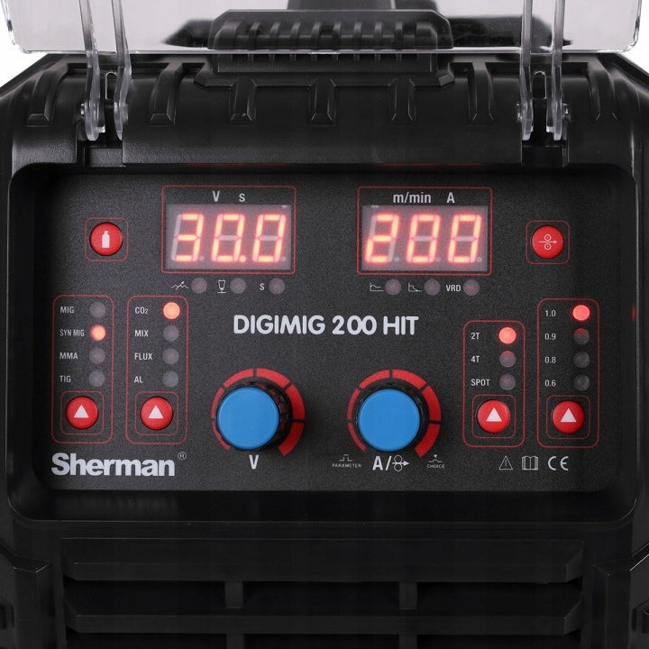 Semi-automatic welding machine MIG/MAG, MMA, TIG Sherman 50-200 A 230 V Manufacturer code SET2-7812707