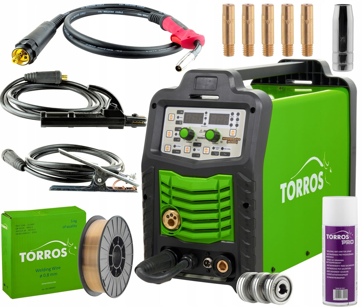 Semi-automatic welding machine MIG/MAG, MMA, TIG Torros 200A M2004 Set of 2