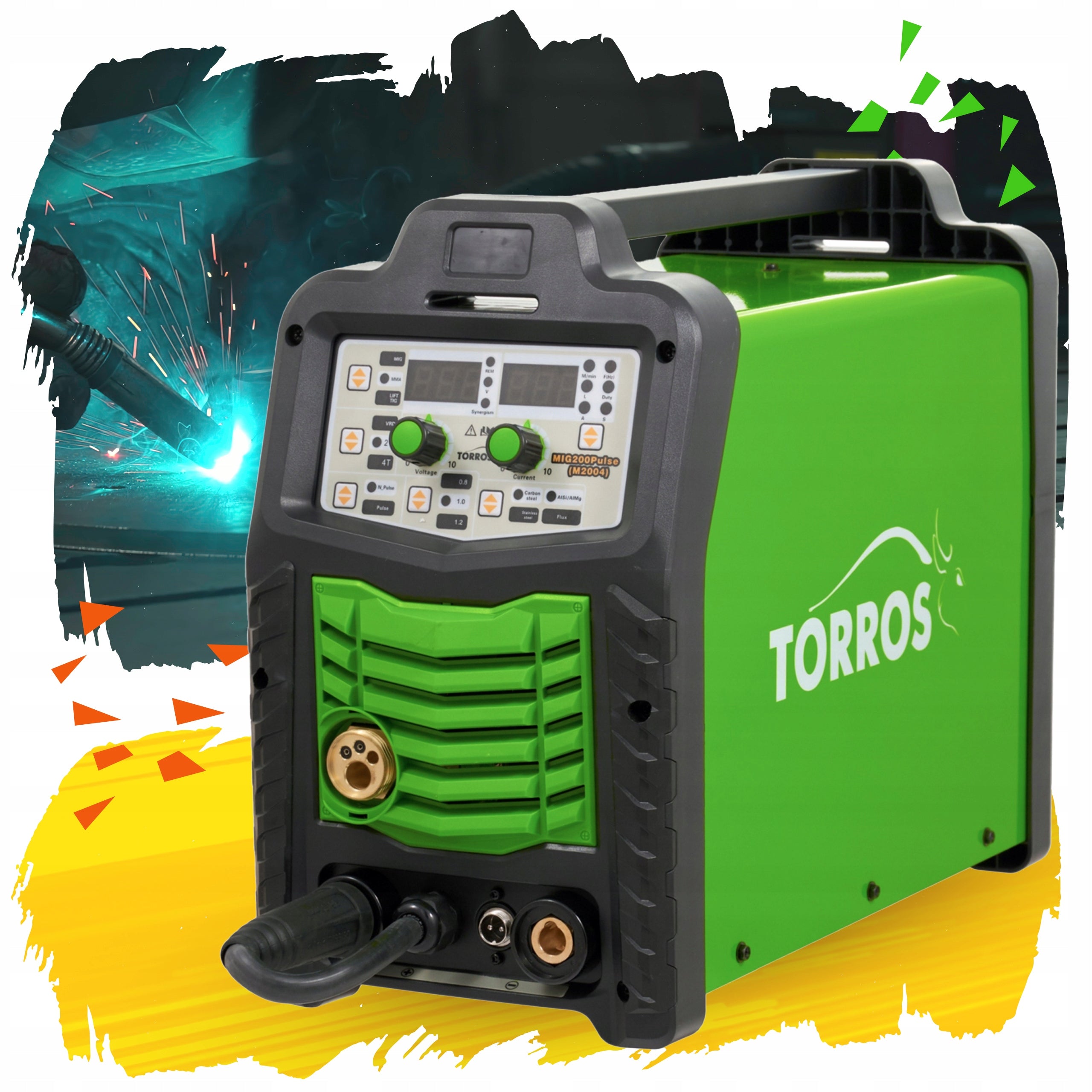 Semi-automatic welding machine MIG/MAG, MMA, TIG Torros 40-200 A M2004 Set of 4 Manufacturer code M2004-4