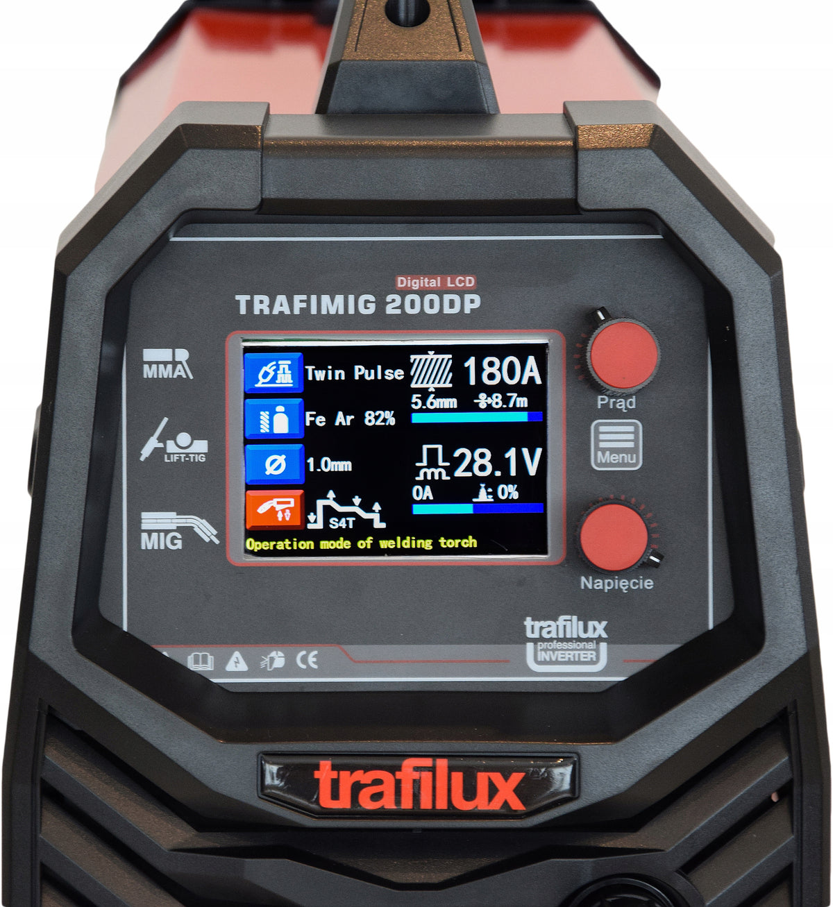 Semi-automatic welding machine MIG/MAG, MMA, TIG Trafilux 20-200 A 230 V Brand Trafilux
