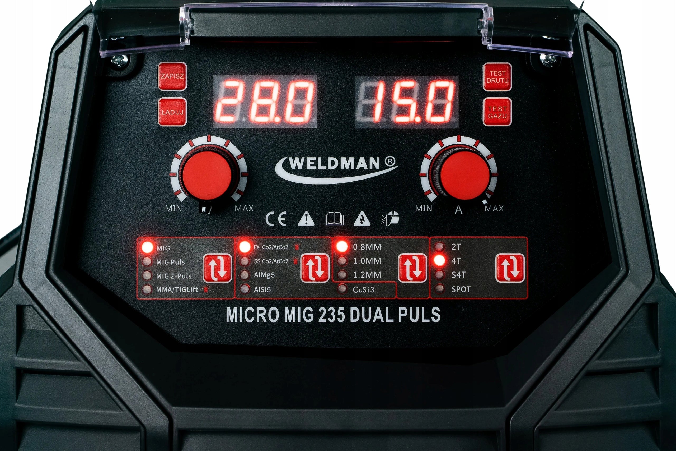 Semi-automatic welding machine MIG/MAG, MMA, TIG Weldman 20-220 A 230 V Packaging status original