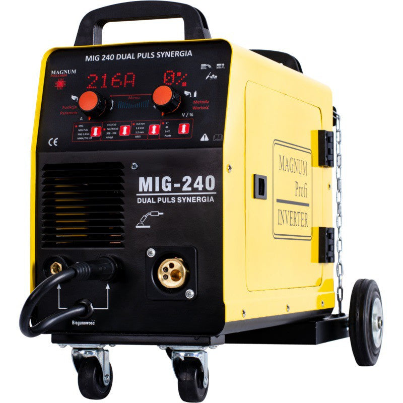 Semi-automatic welding machine Magnum MIG-240 Dual Pulse Synergy (200A/230V) Manufacturer code MIG 240 DUAL