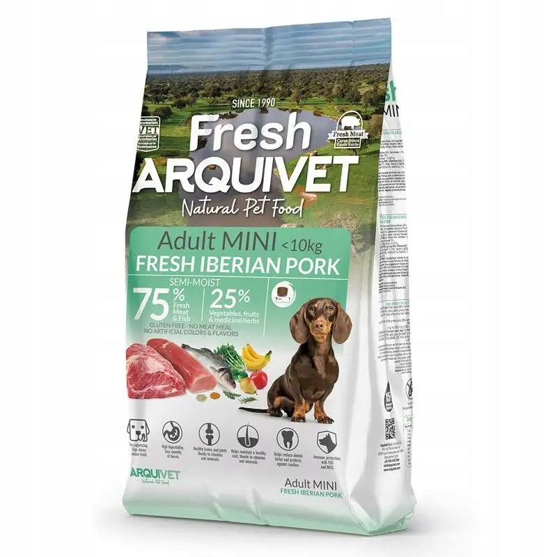 Semi-soft Food ARQUIVET FRESH MINI Pork Fish 2,5kg SMALL BREEDS Packaging status original