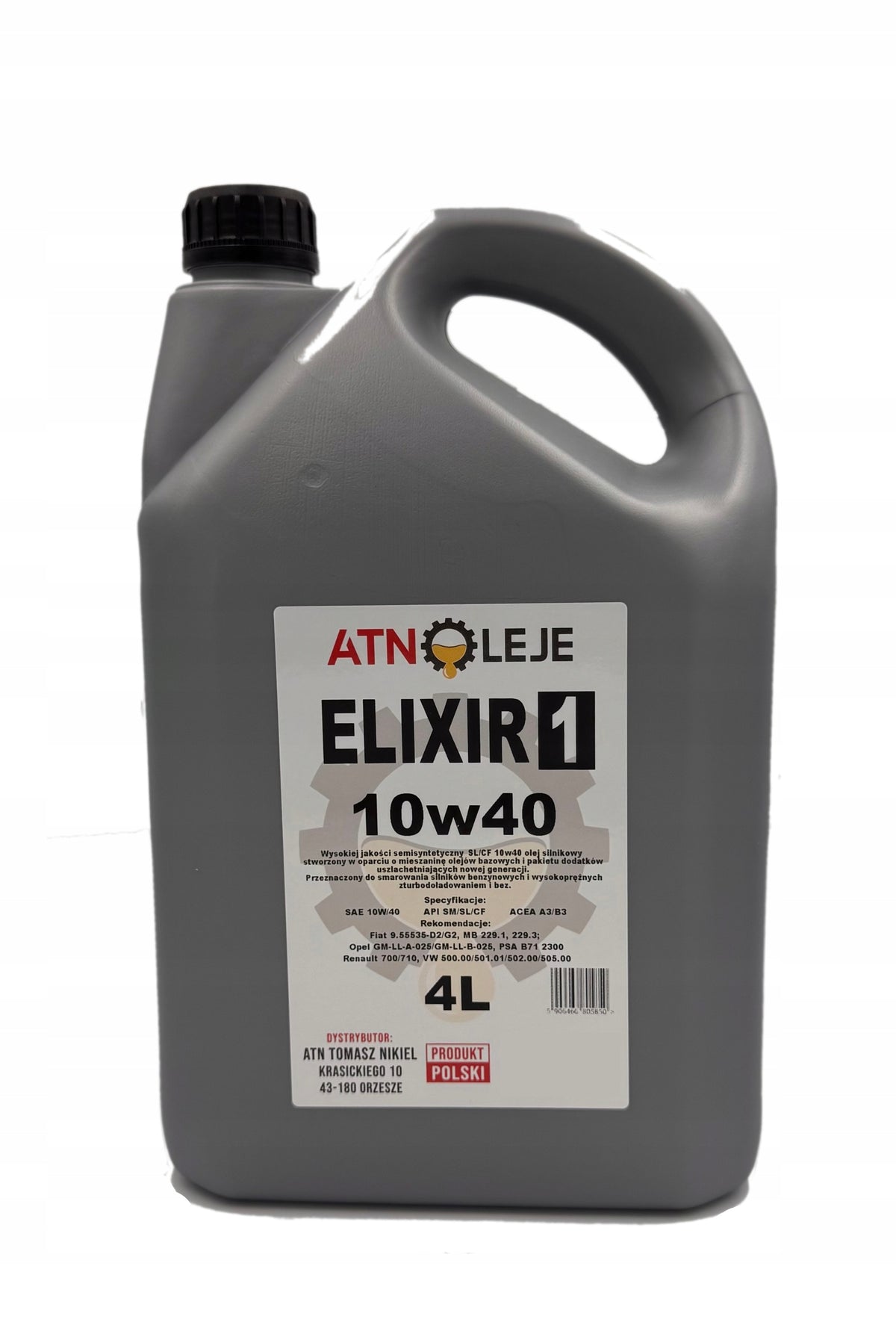 Semi-synthetic engine oil ELIXIR1 SL/CF 10w40 4L