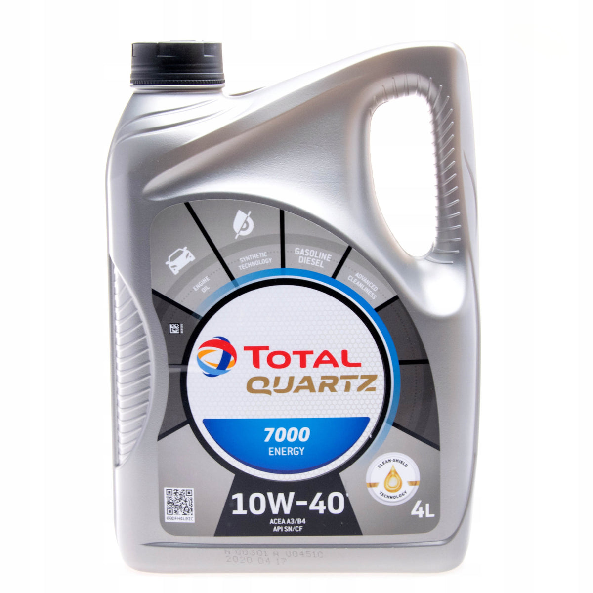 Semi-synthetic engine oil TotalEnergies 4 l 10W-40