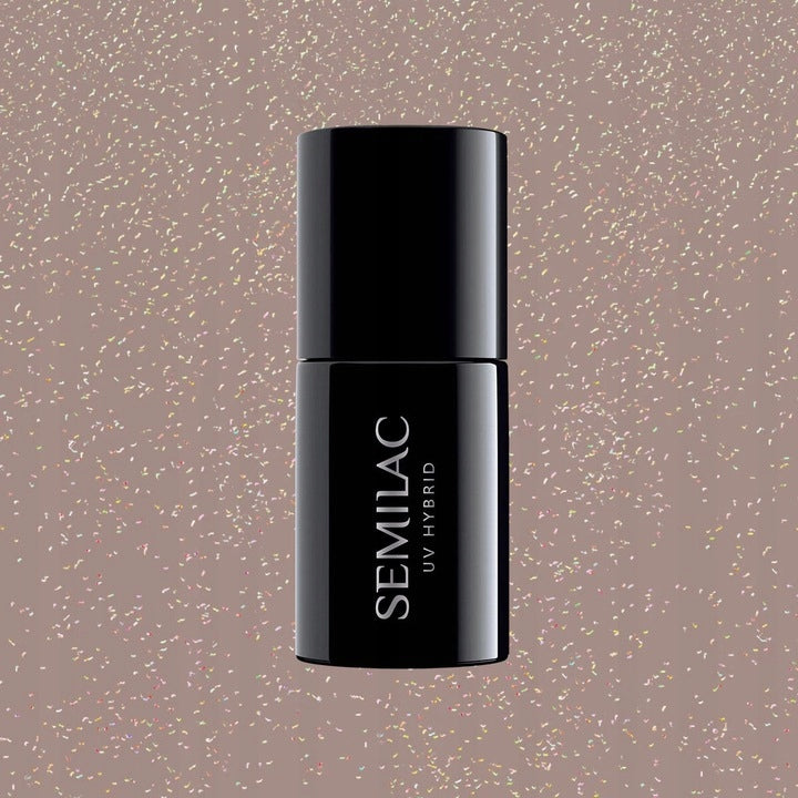Langanhaltender Hybrid-Nagellack Semilac, 327 Warm Cinnamon Shimmer, 7 ml. 