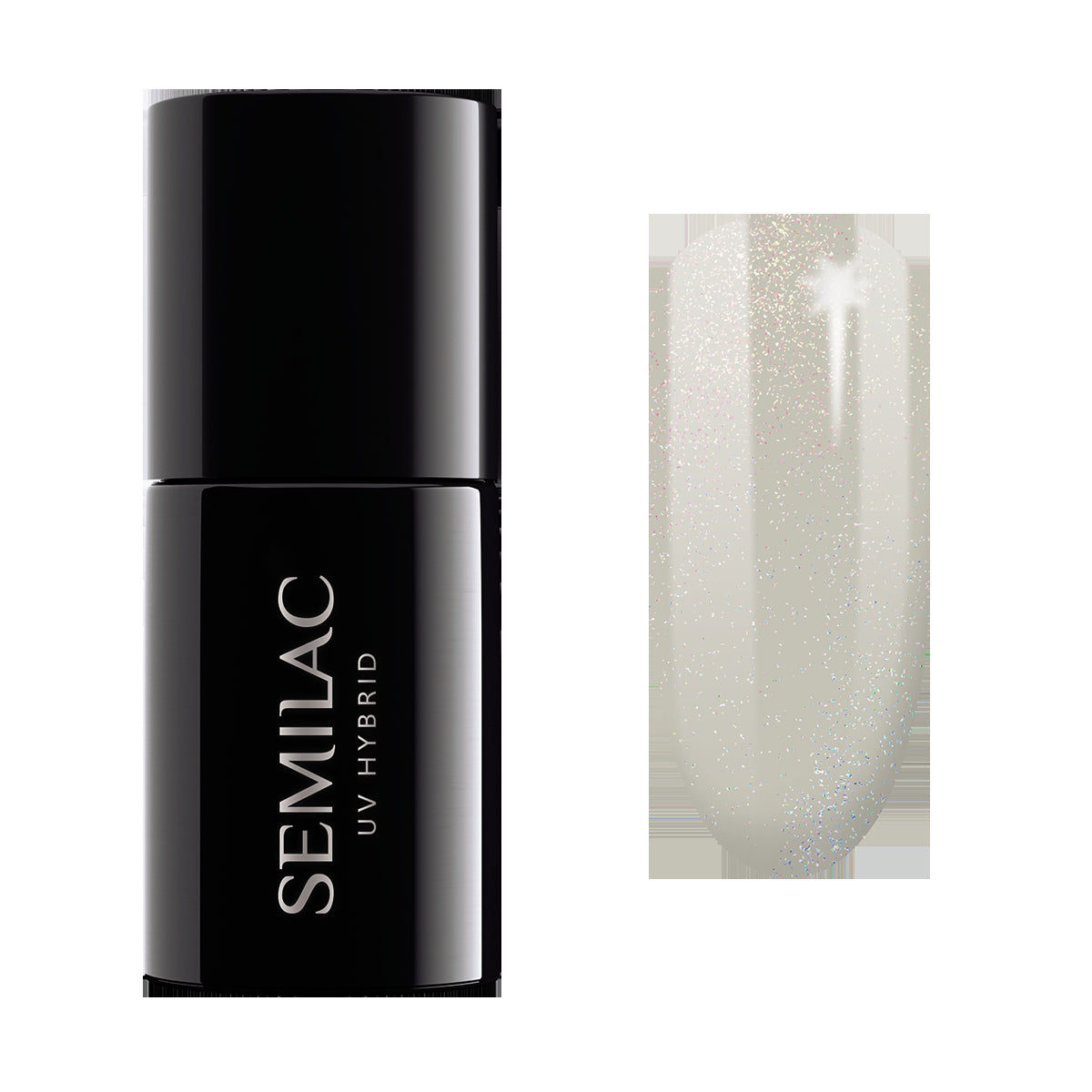 Langanhaltender Hybrid-Nagellack Semilac, 328 Chilled Beige Shimmer, 7 ml. 