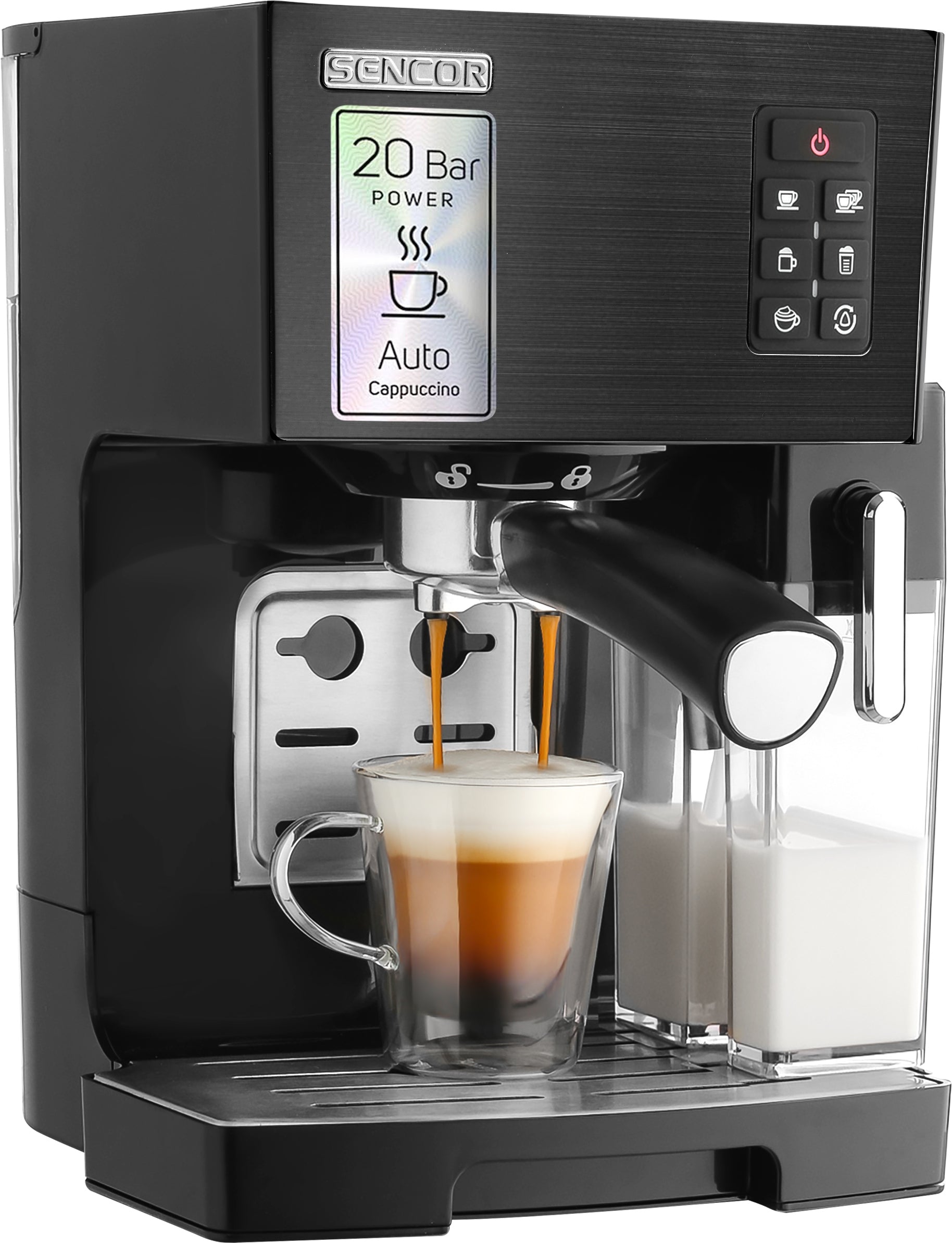 Sencor SES 4050SS-EUE3 1450 W Automatic espresso machine , Black Packaging status original