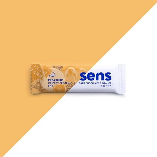 Sens - PLEASURE Protein Bar with Cricket Flake - Dark Chocolate &