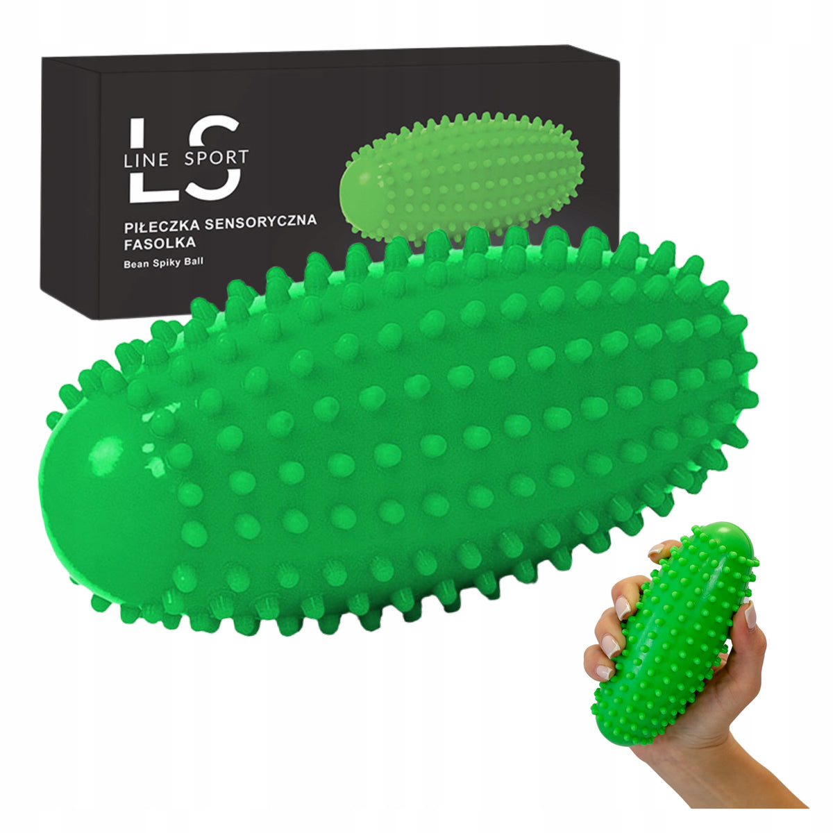 Sensory Ball Massage Beans Bean Spiky Ball Line Sport PVC Green