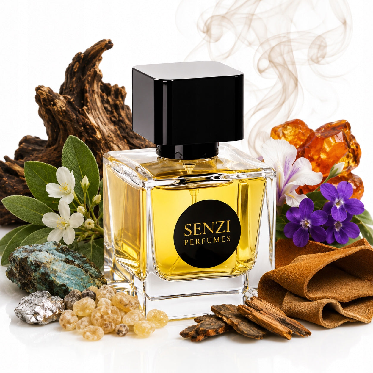 Senzi Perfumes P537 Perfume Unisex Mineral Leather Notes Strong EDP 30ml