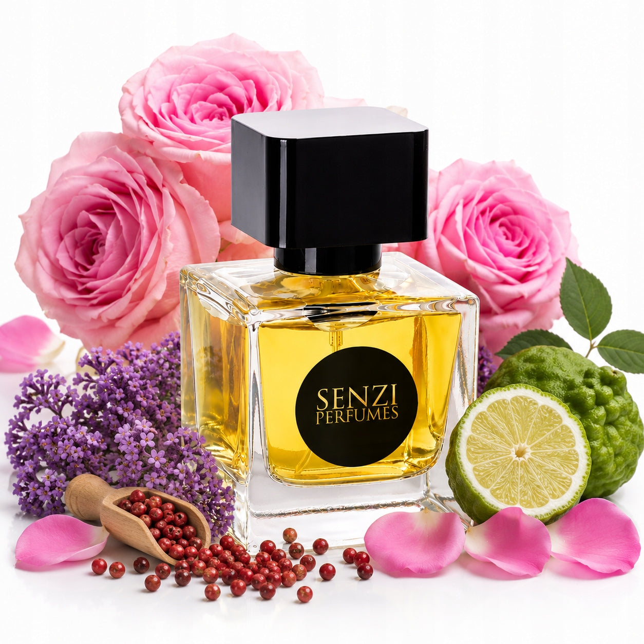 Senzi Perfumes P967 Perfume Unisex Almond Rose Fragrance with Pepper 30ml