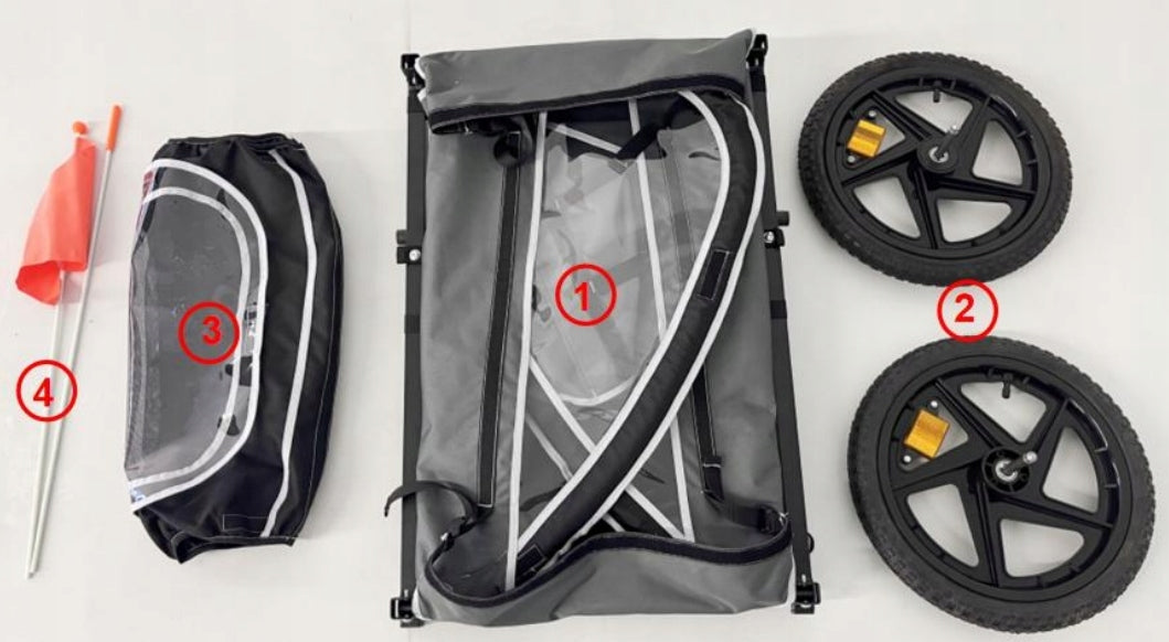 Sepnine Kids Bike Trailer for Baby Max 30kg Kids Bicycle Trailer Maximum load 30 kg