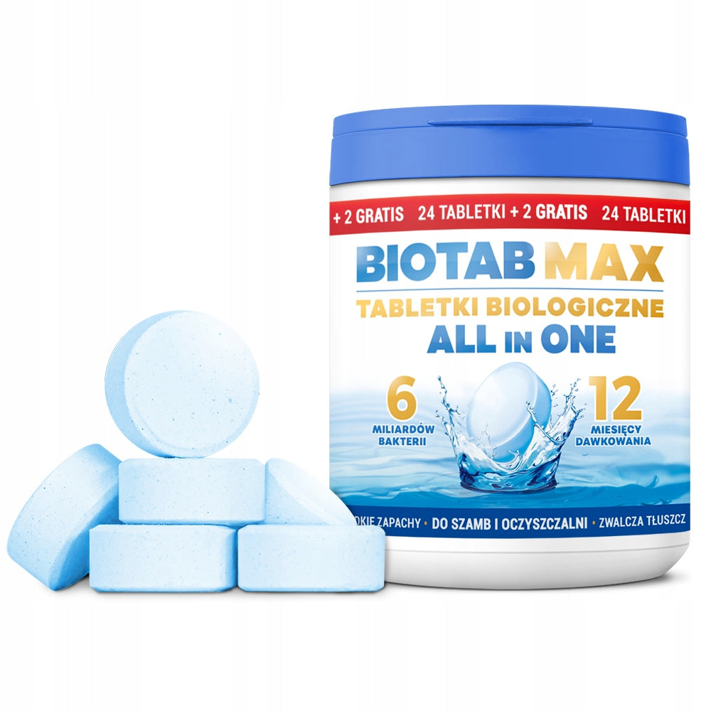 Septic Tank Bacteria Tablets for Year + Fats All in One Septic Tank Tablets EAN (GTIN) 5906395528080