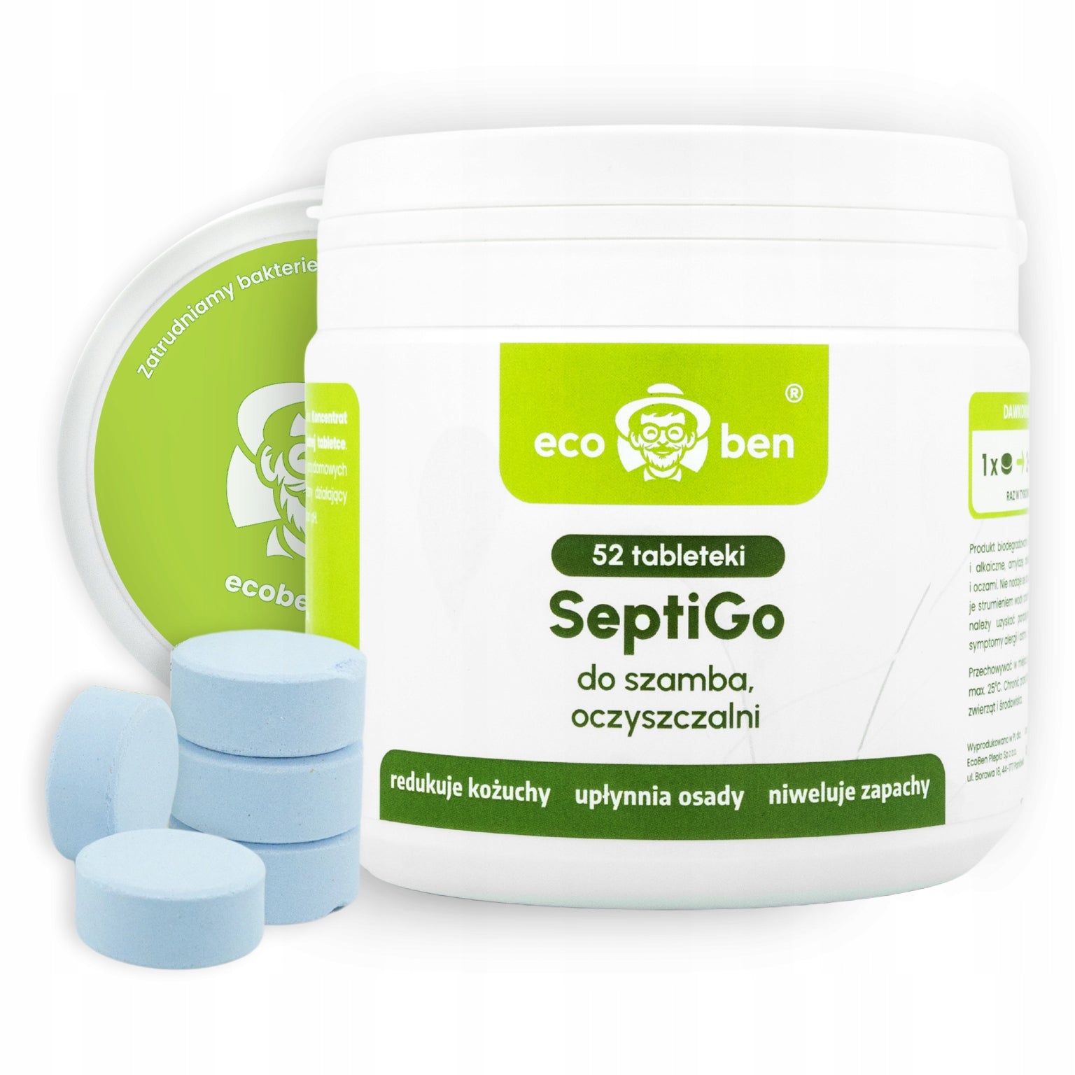 Septic Tank TABLETS 52pcs CONVENIENT Remove Fat Sheepskin