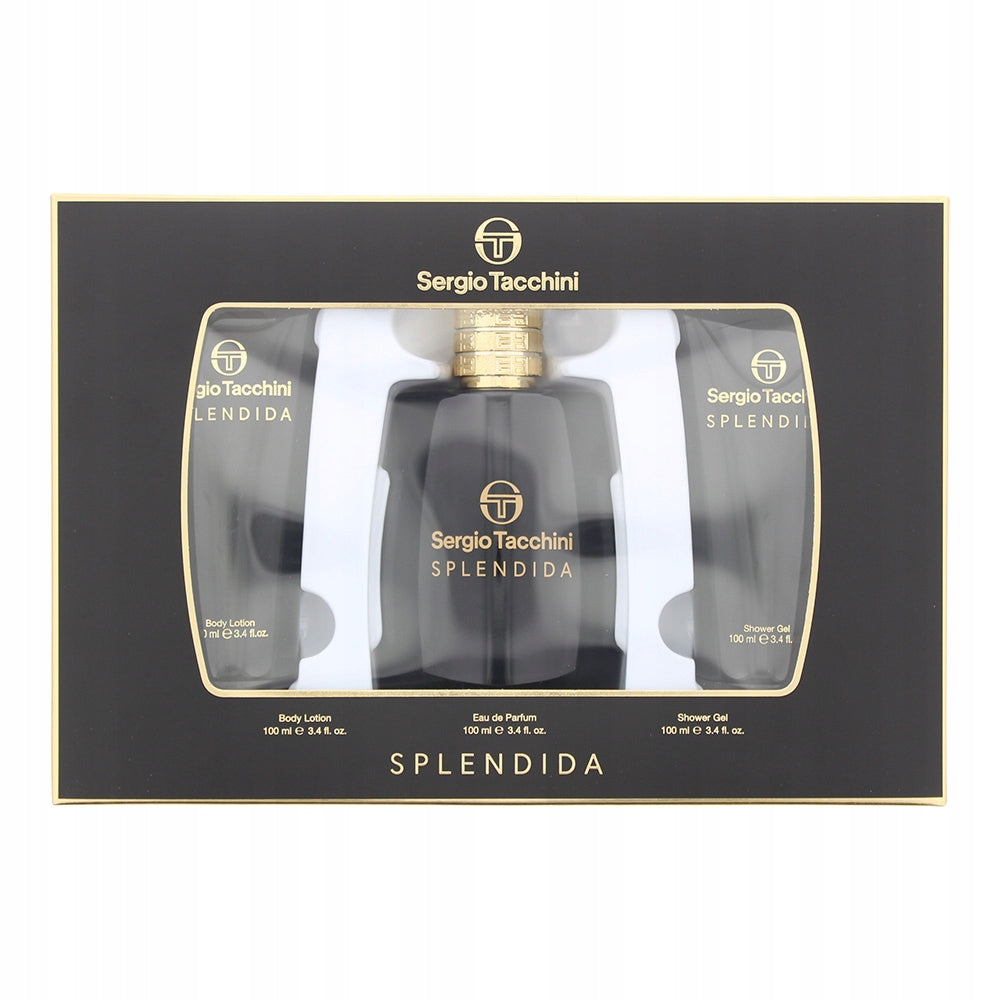 Sergio Tacchini Splendida EDP 100ml Gift Set (Eau de Parfum, Shower Gel & Body Lotion)