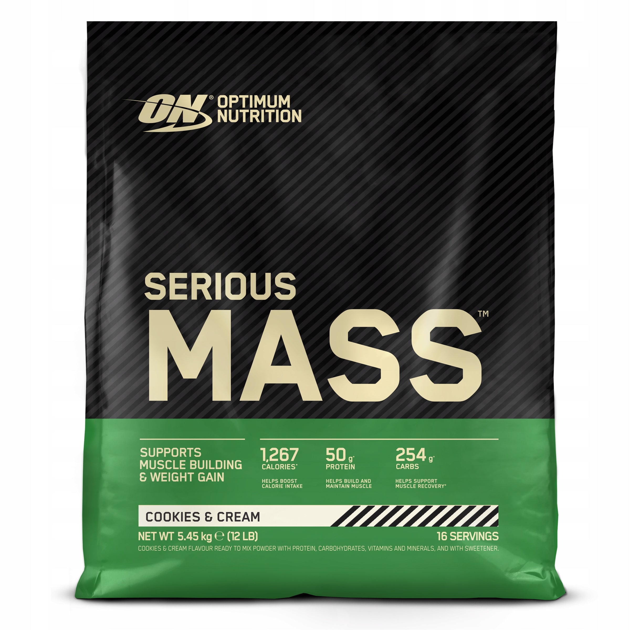 Serious Mass Gainer Optimum Nutrition 5.45kg (12 lbs) Cookie Flavor