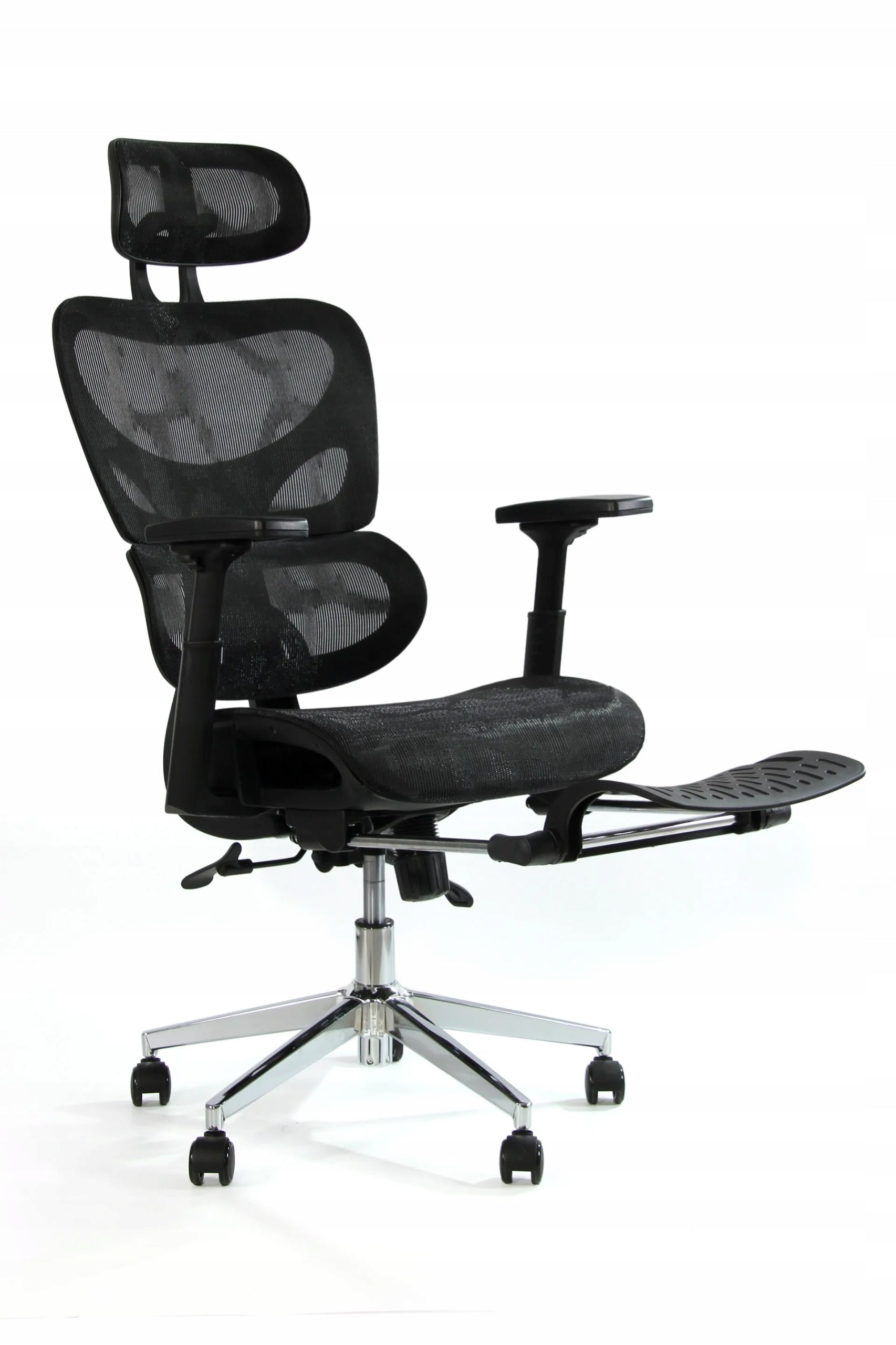 Sesto Senso Ergonomic office chair K80G with footrest black