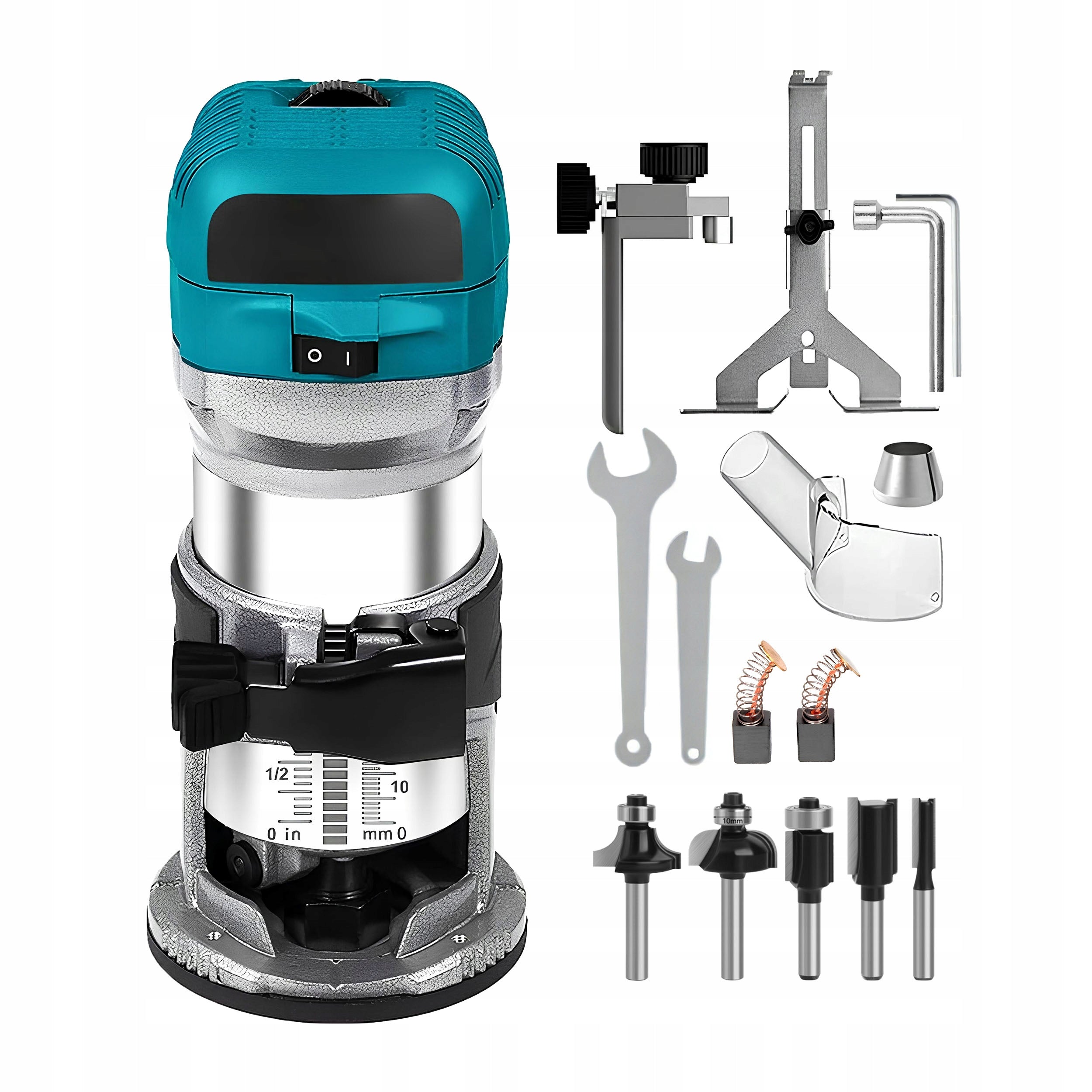 Set 2000W table router router 6-8mm up to 33.000 rpm Manufacturer code FREZARKA Z REGULACJĄ OBROTÓW ZESTAW XXL