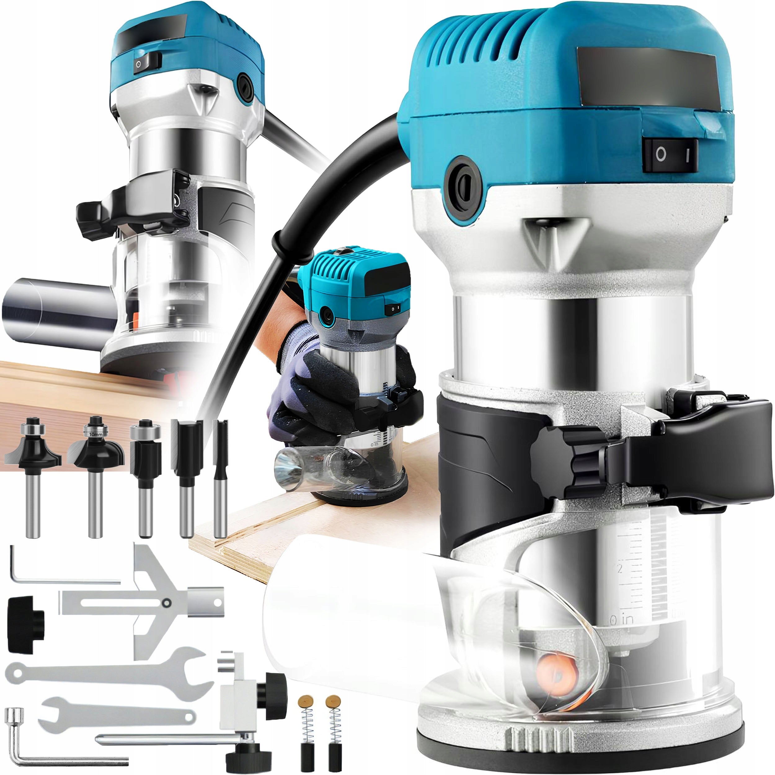 Set 2000W table router router 6-8mm up to 33.000 rpm