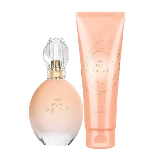 Set AVON Eve Prive [Perfumes + Body Lotion] Packaging status original