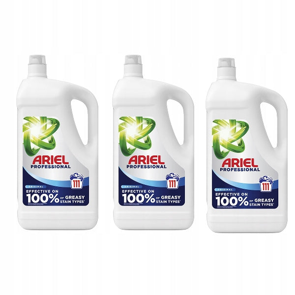 Set Ariel Professional PGP washing liquid white 3x4,955l 3x111 washes