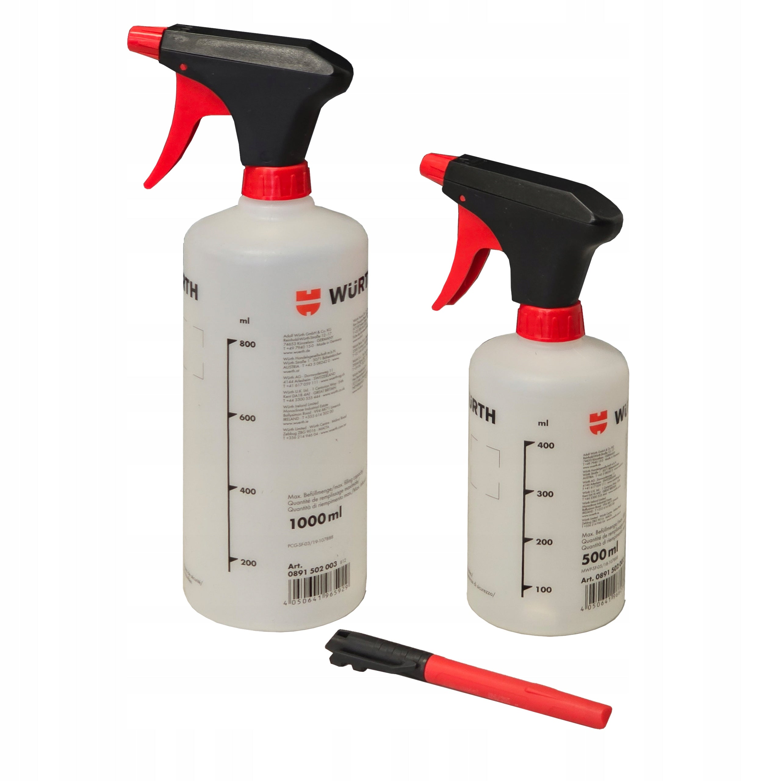 Set Atomizer Spray Bottle Sprayer 0,5 Liter 1 Liter Marker