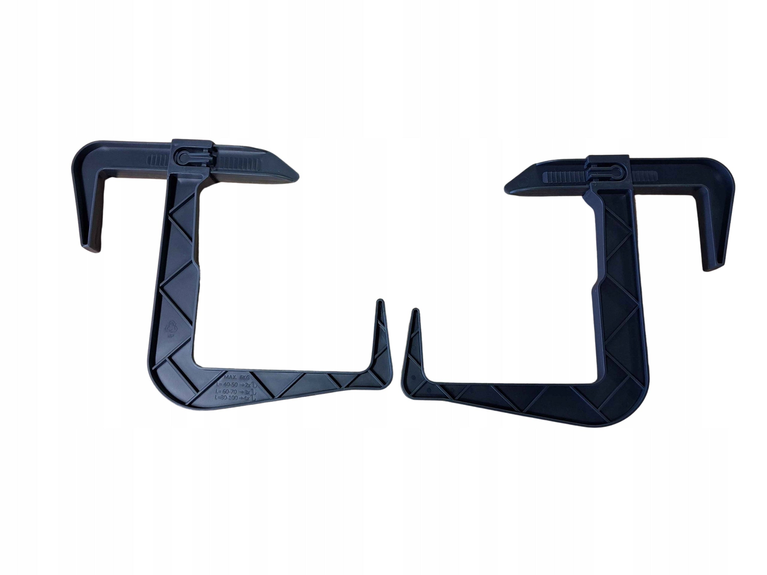 Set Balcony box stand handles 50 cm Graphite Balcony Terrace Product height 13 cm