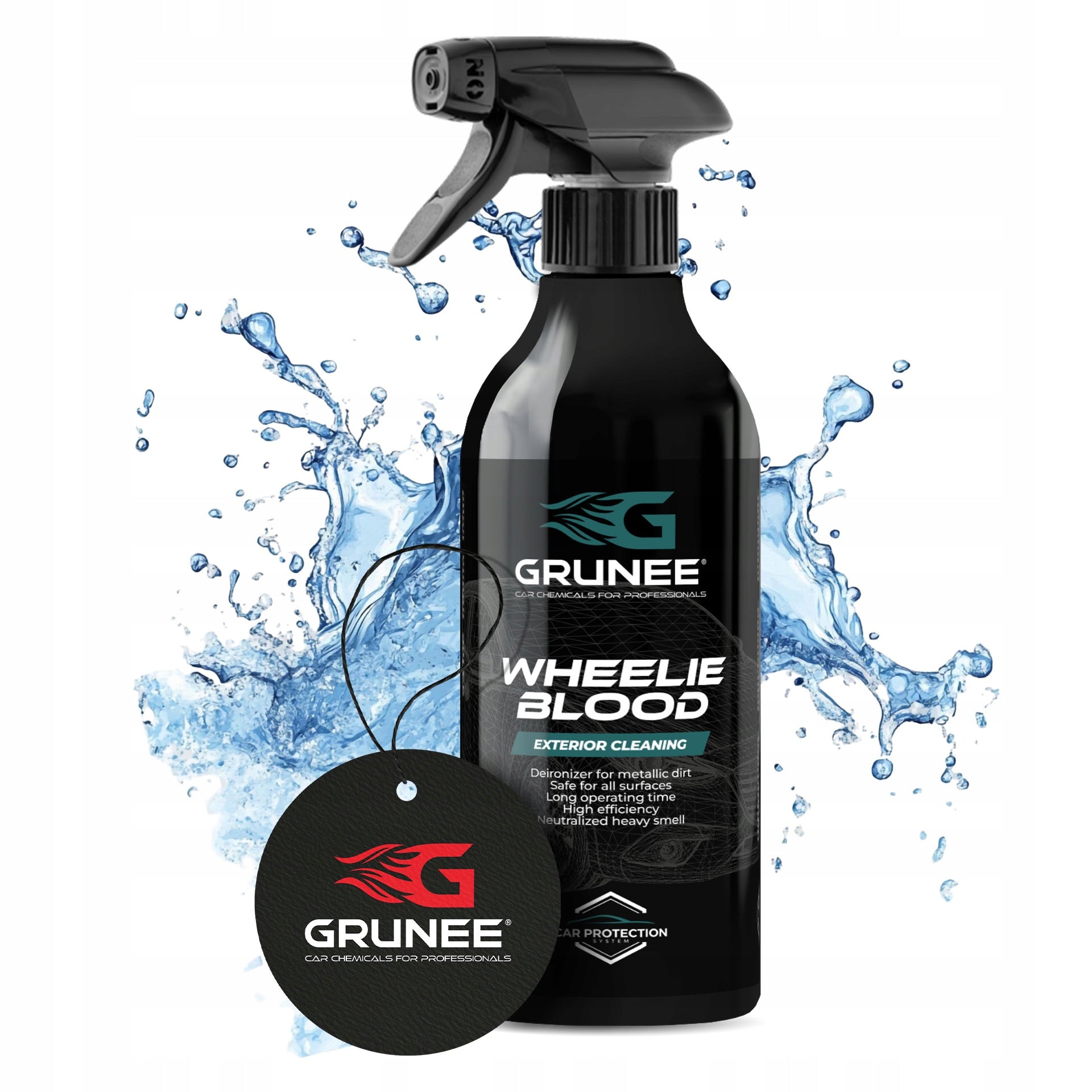 Set Blood Rim Cleaner GRUNEE +brush+towel Packaging status original