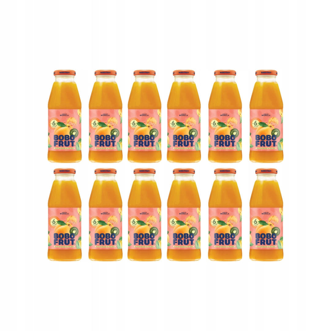 Set Bobo Frut Fruit nectar apple apricot after 6 months 300 ml x12