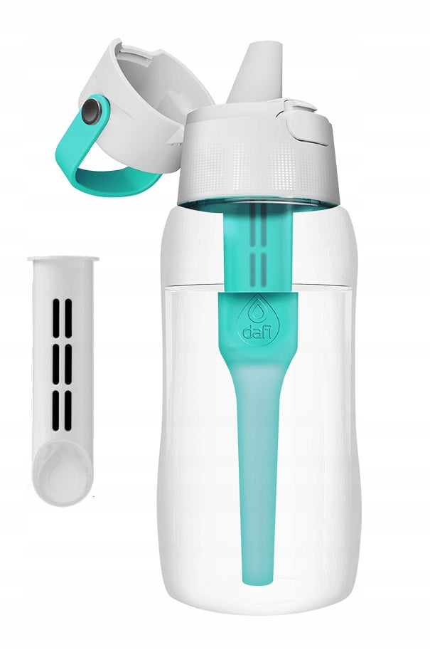 Set Bottle Dafi Solid 0,5 turquoise + bottle wash brushes Packaging status original