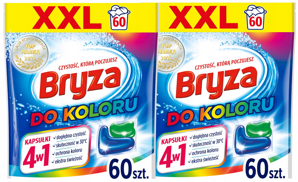 Set Bryza 4in1 Color Washing Capsules 2x 60 = 120 pcs