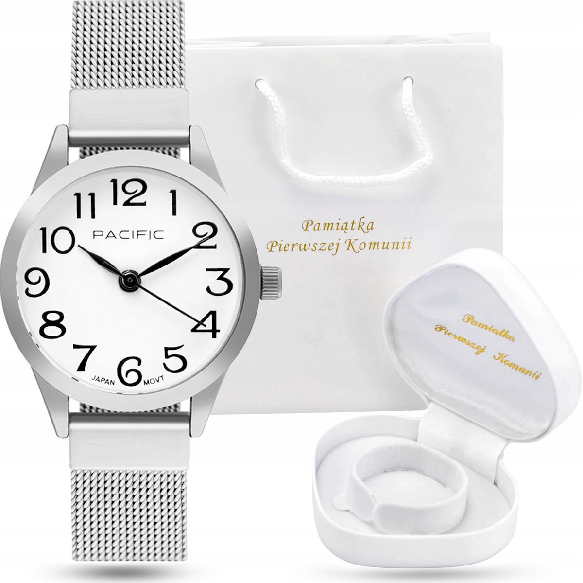 Set COMMUNION watch for communion gift + Bag and box
