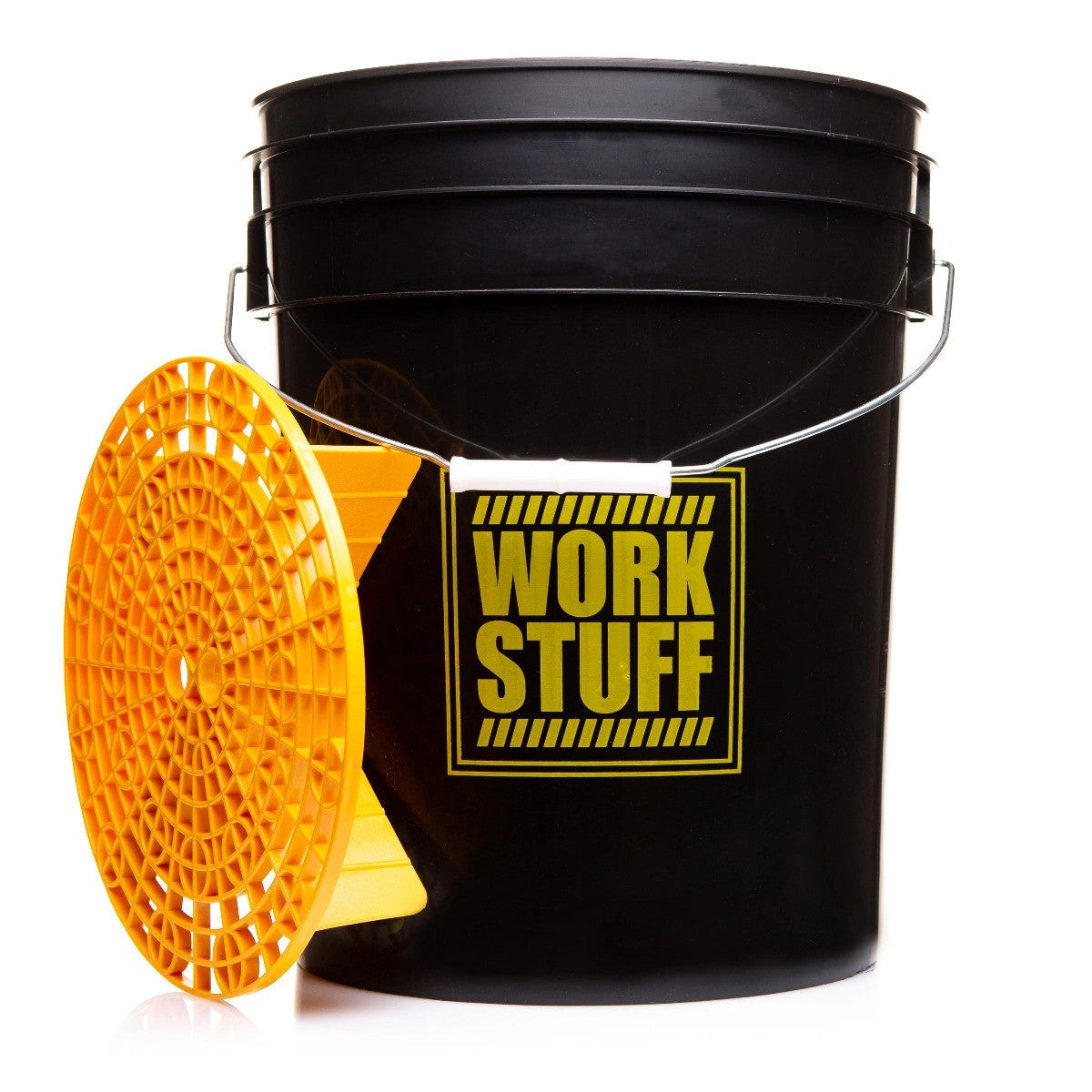 Set Car Wash Bucket Rinse Separator Yellow Cover 20L WORK STUFF Manufacturer Work Stuff