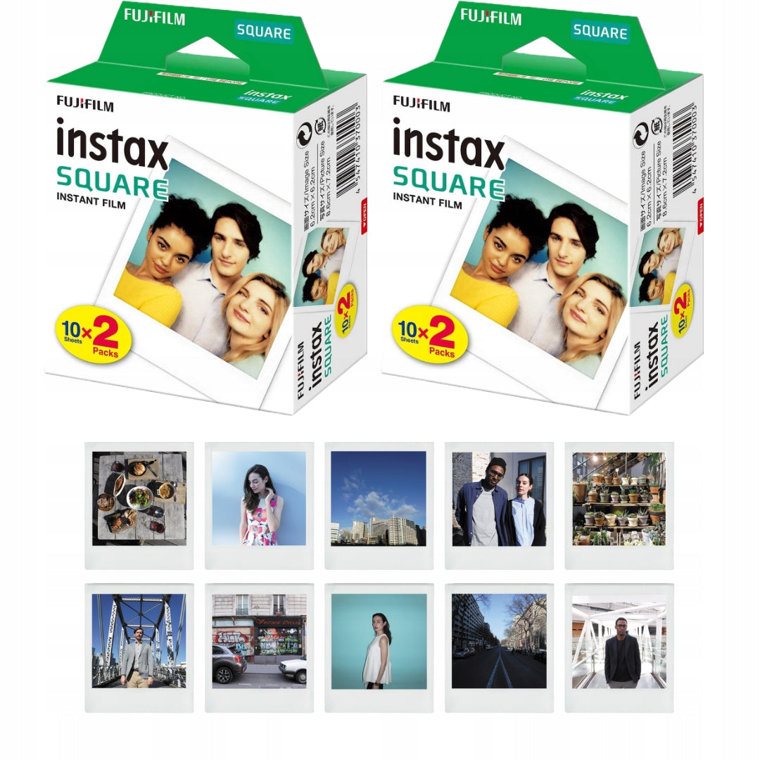 Set Cartridges Instax SQUARE 40 photos SQ1 SQ40 for Instax Fujifilm camera