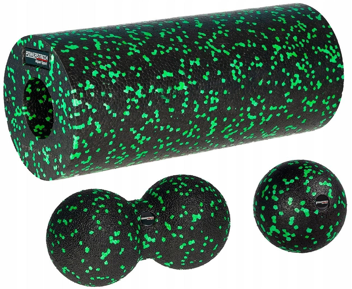 Set EPP massage roller ball duoball roller smooth Aqua-Sport Green