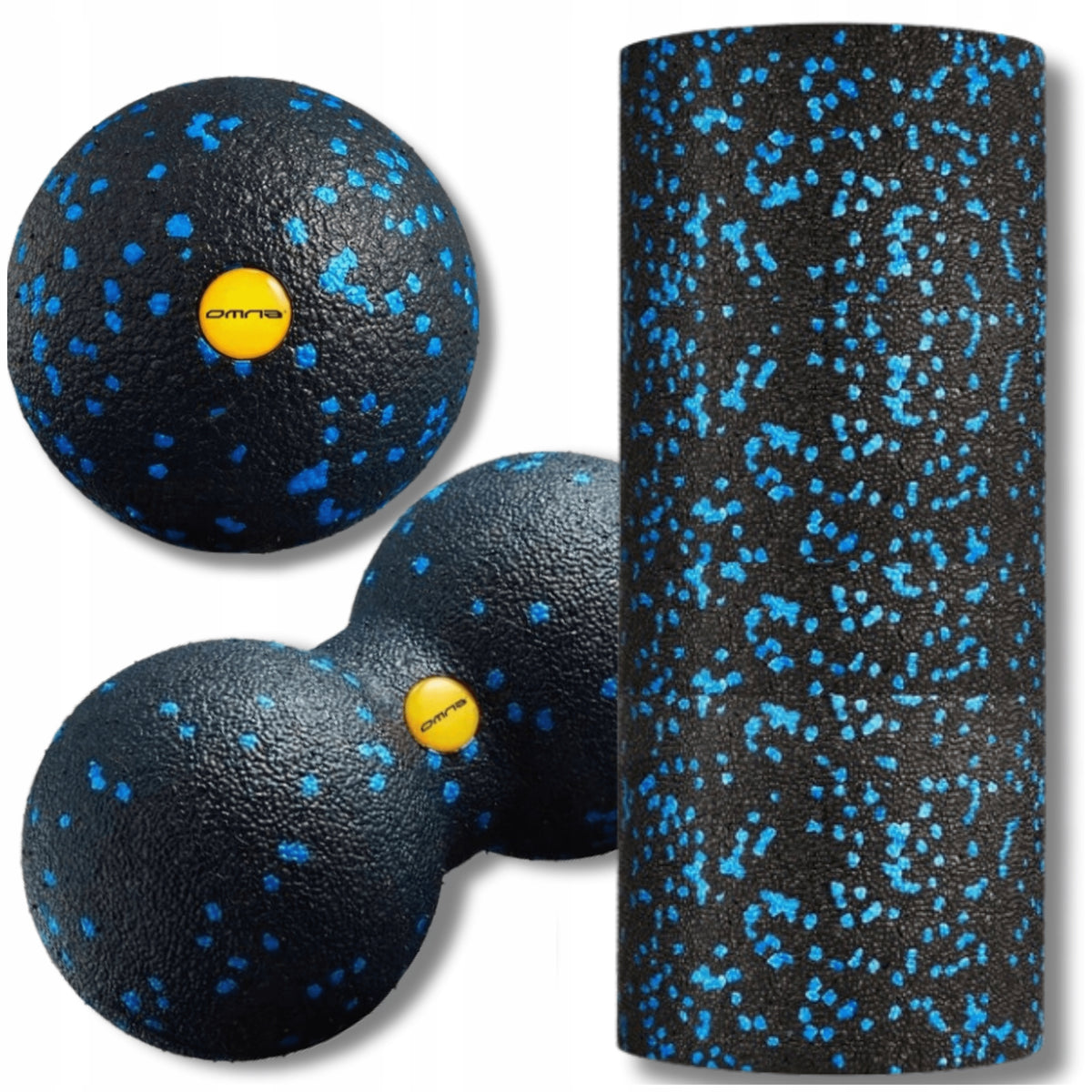 Set EPP roller for Pilates massage ball duoball double foam 3in1