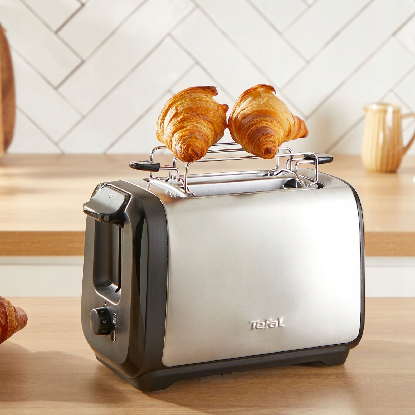 Set Electric kettle TEFAL 1,7 l stainless steel + Toaster toaster Capacity 1.7 l