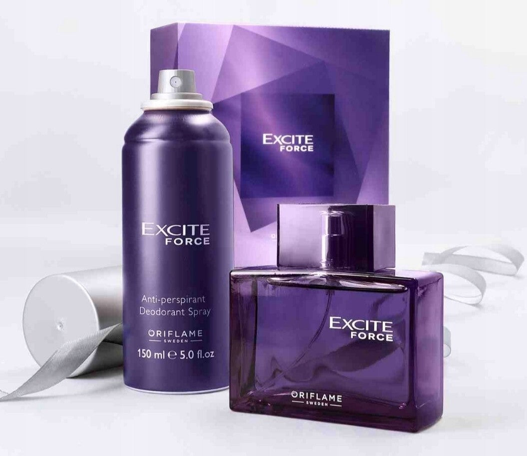 Set Excite Force perfume and spray Oriflame