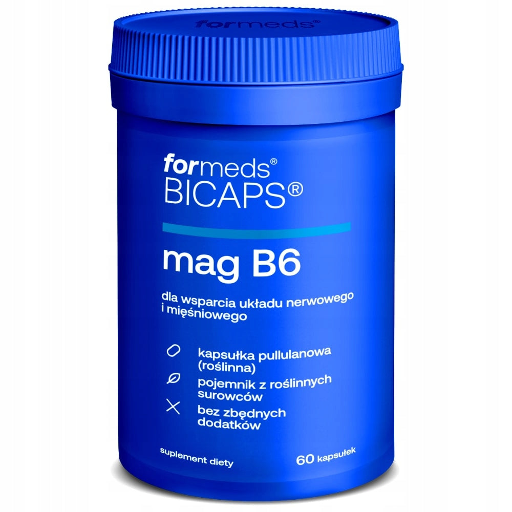 Set FORMEDS BICAPS MAG B6 + POTASSIUM 120k MAGNESIUM VITAMIN B6 POTASSIUM Manufacturer code Cytrynian Magnezu Zmęczenie Skurcz