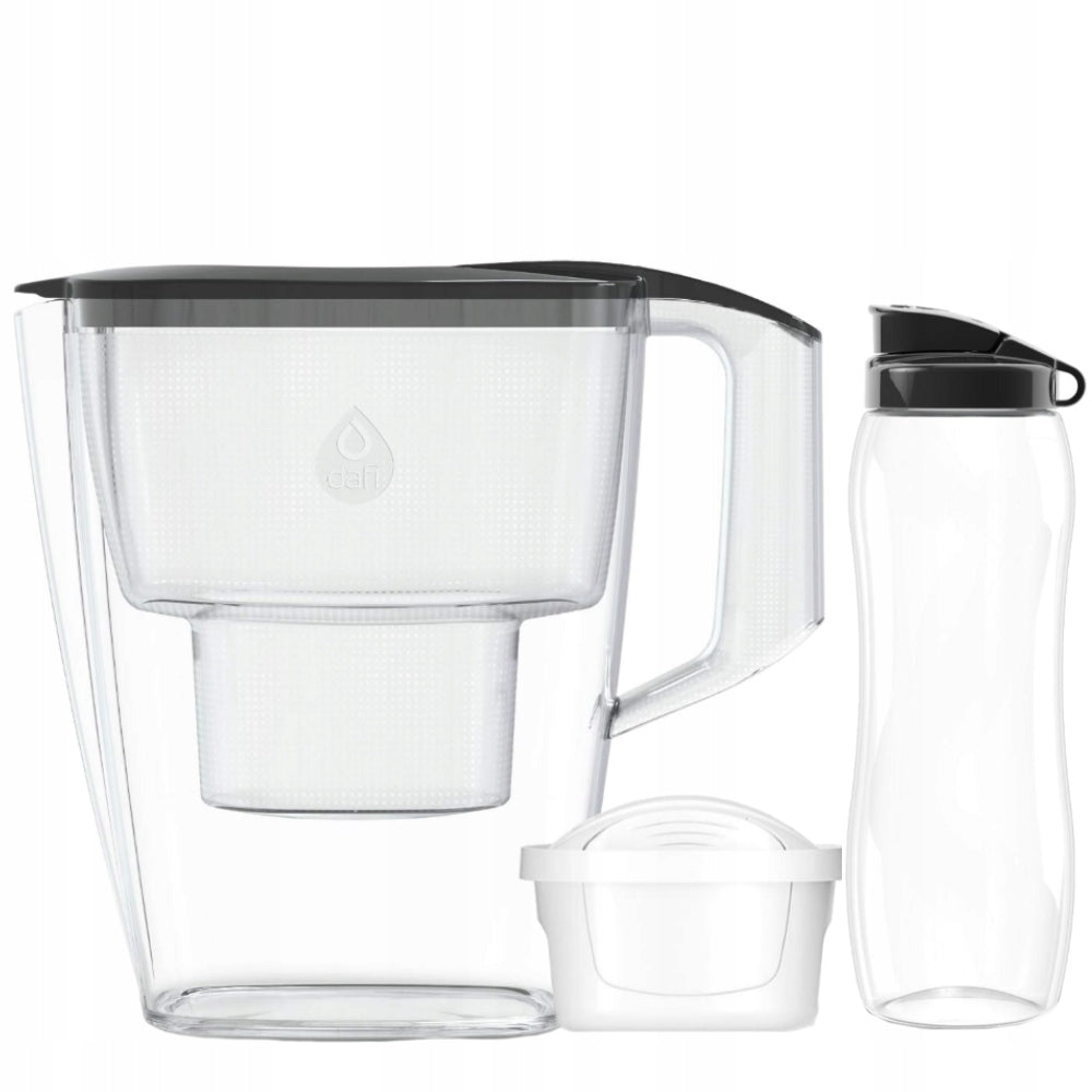 Set Filter jug Dafi MILA white 3l filter Unimax + Water bottle Brand Dafi