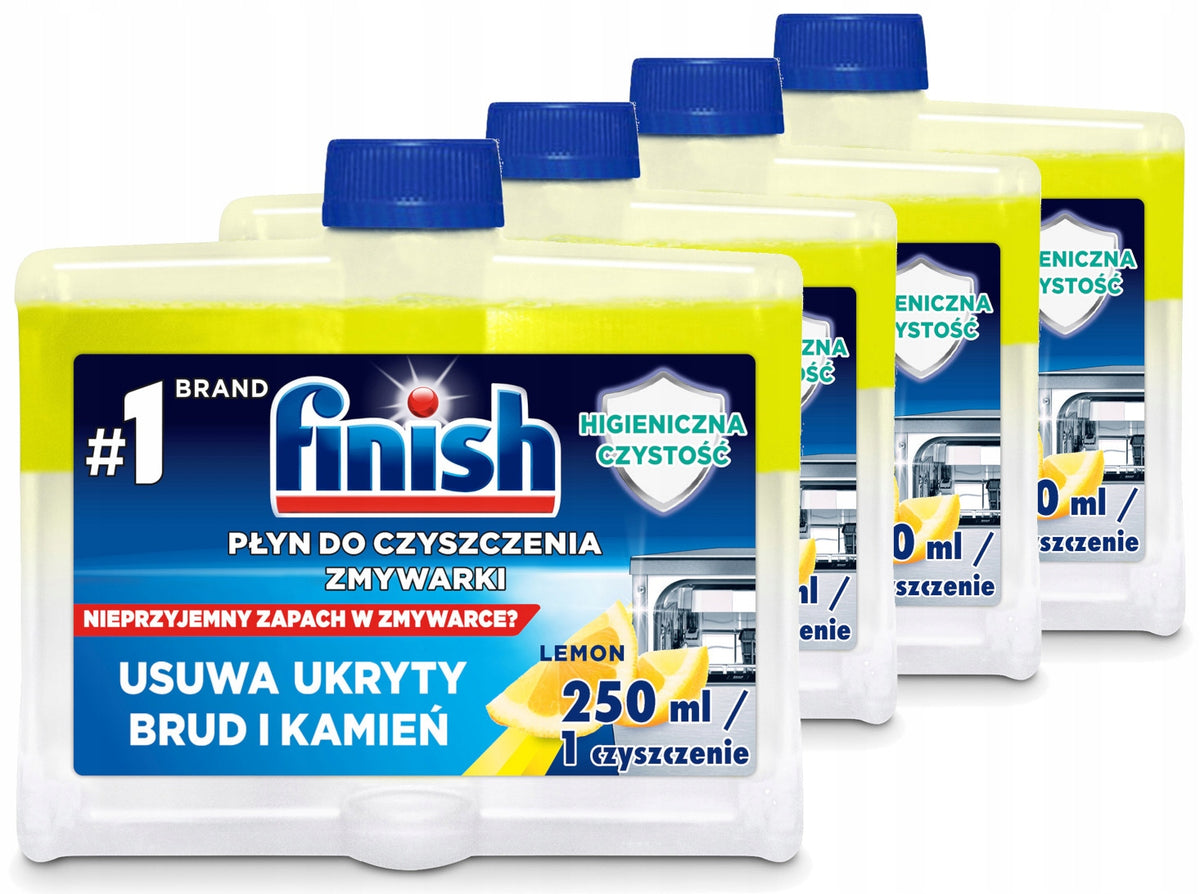 Set Finish Dishwasher Cleaner Lemon 4 x 250 ml