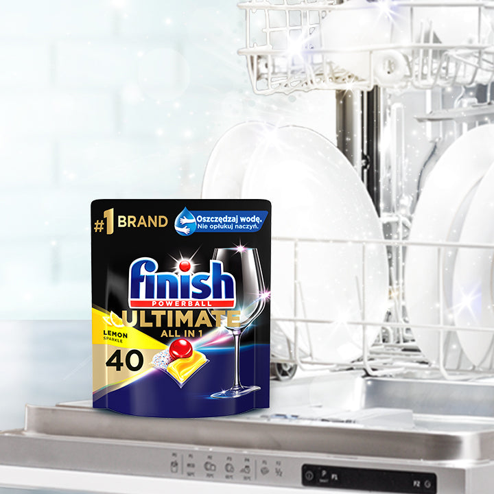 Set Finish Ultimate All in One Dishwasher Capsules 2 x 40 Pieces Brand Finish