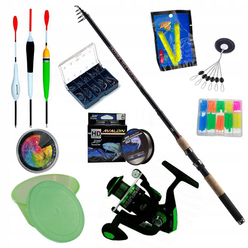 Set Fishing Rod JAXON 2,7 reel FB Float ZAFF